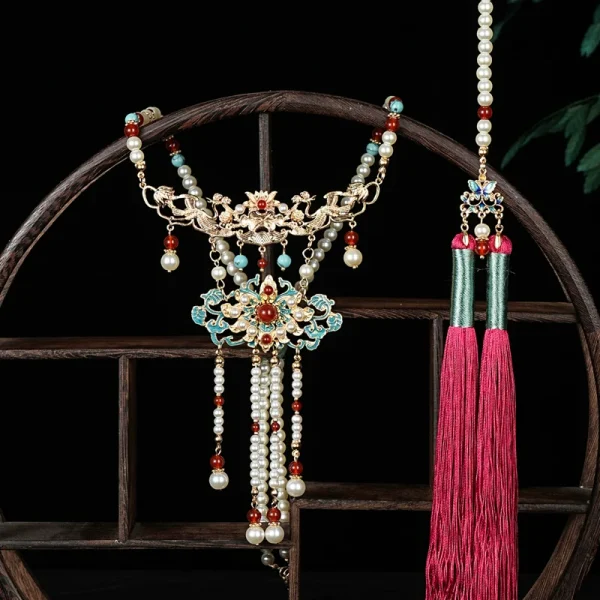 Crane Chinese Style Necklace - Image 6