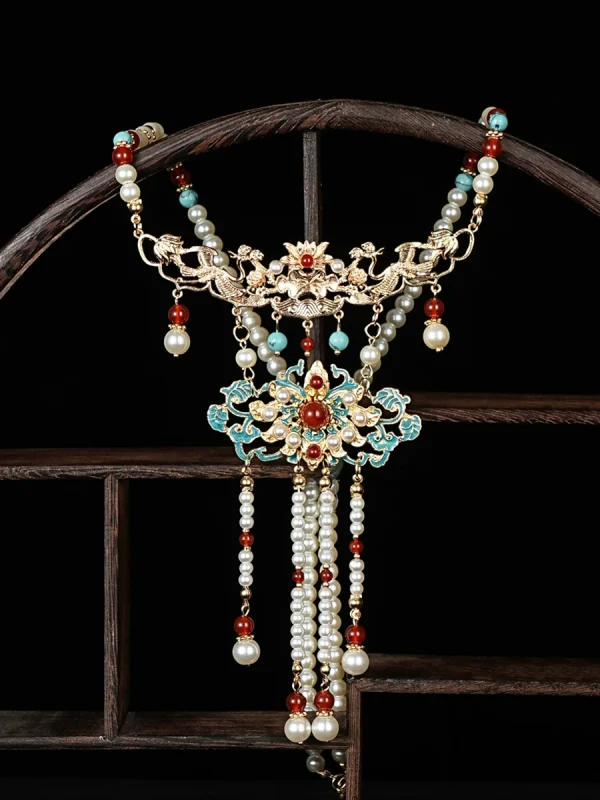 Crane Chinese Style Necklace - Image 4