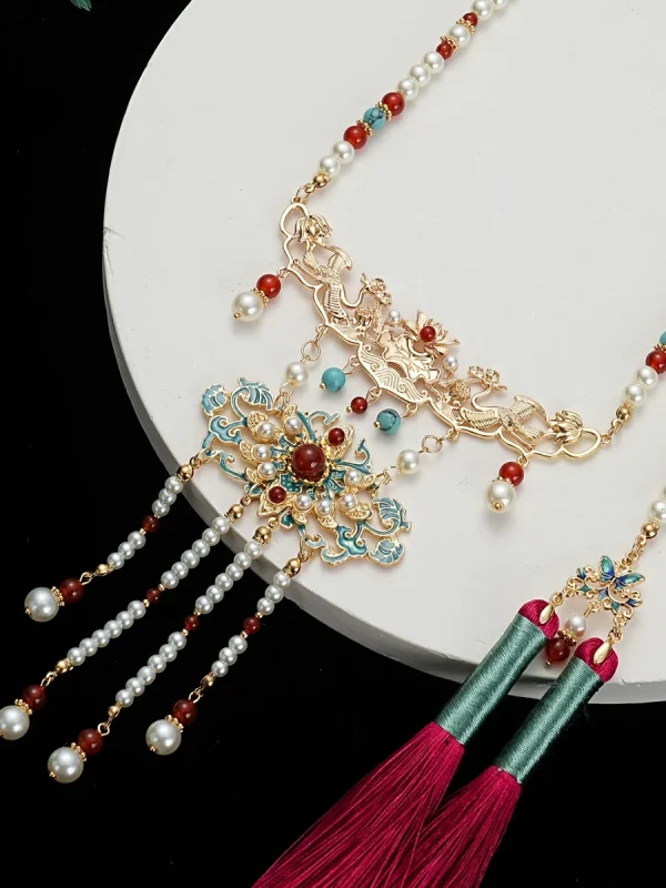 Crane Chinese Style Necklace - Image 2