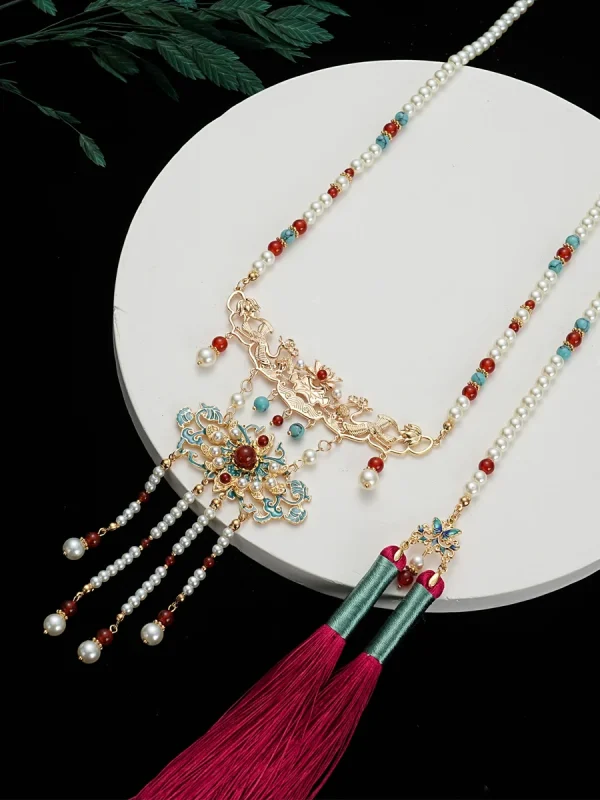 Crane Chinese Style Necklace - Image 5