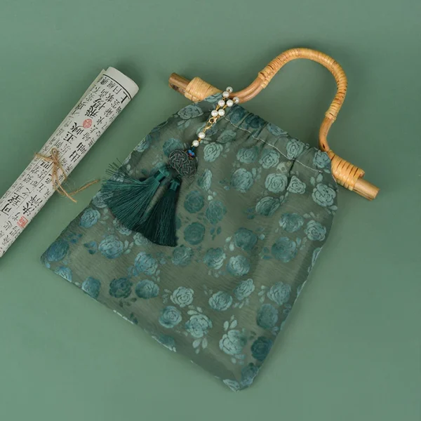 Green Bamboo Cheongsam Bag - Image 5