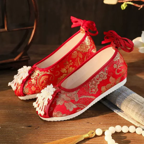 Folding Paper Song Ming Cloud Head Dengyun Lü Shoes