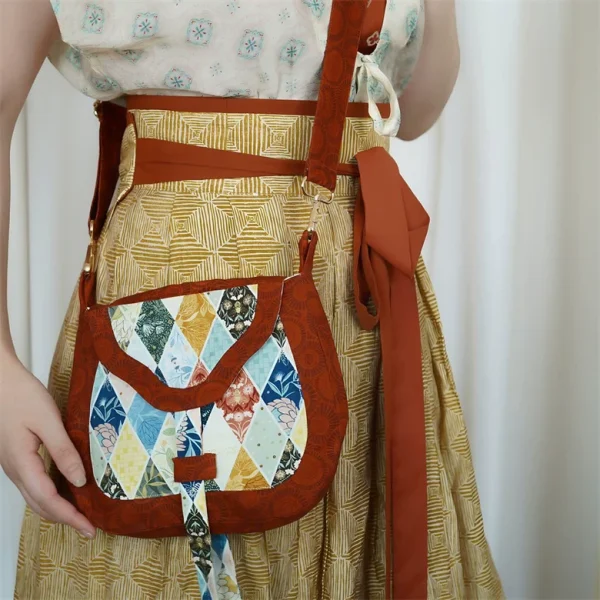 Huolang Bao 货郎包 Merchant's Bag Tang Dynasty Cotton Crossbody Satchel - Image 4